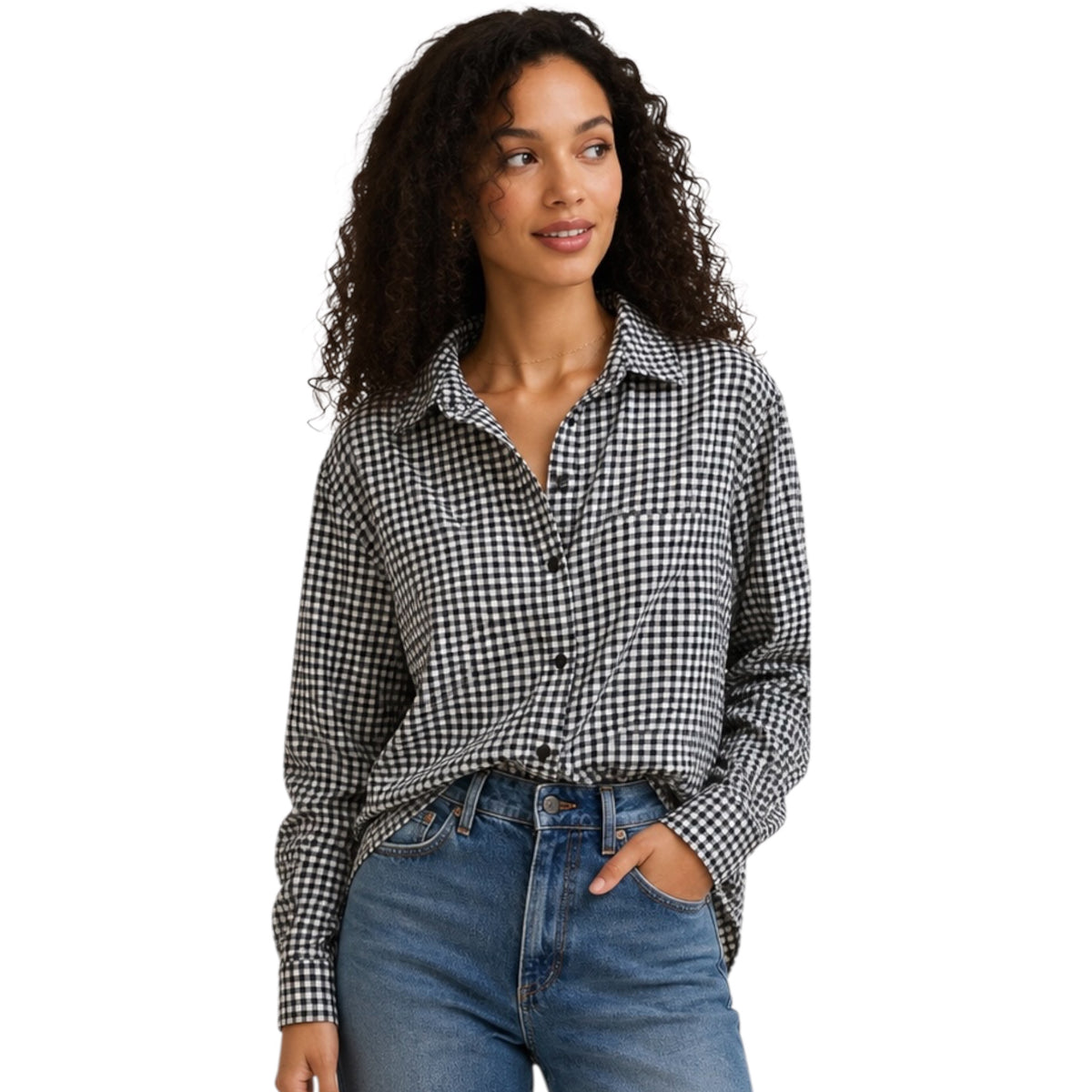Z Supply Seaport Button Up Top Eclipse