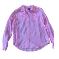 Pink Sheer Button Up Top Size 14/XS -RF