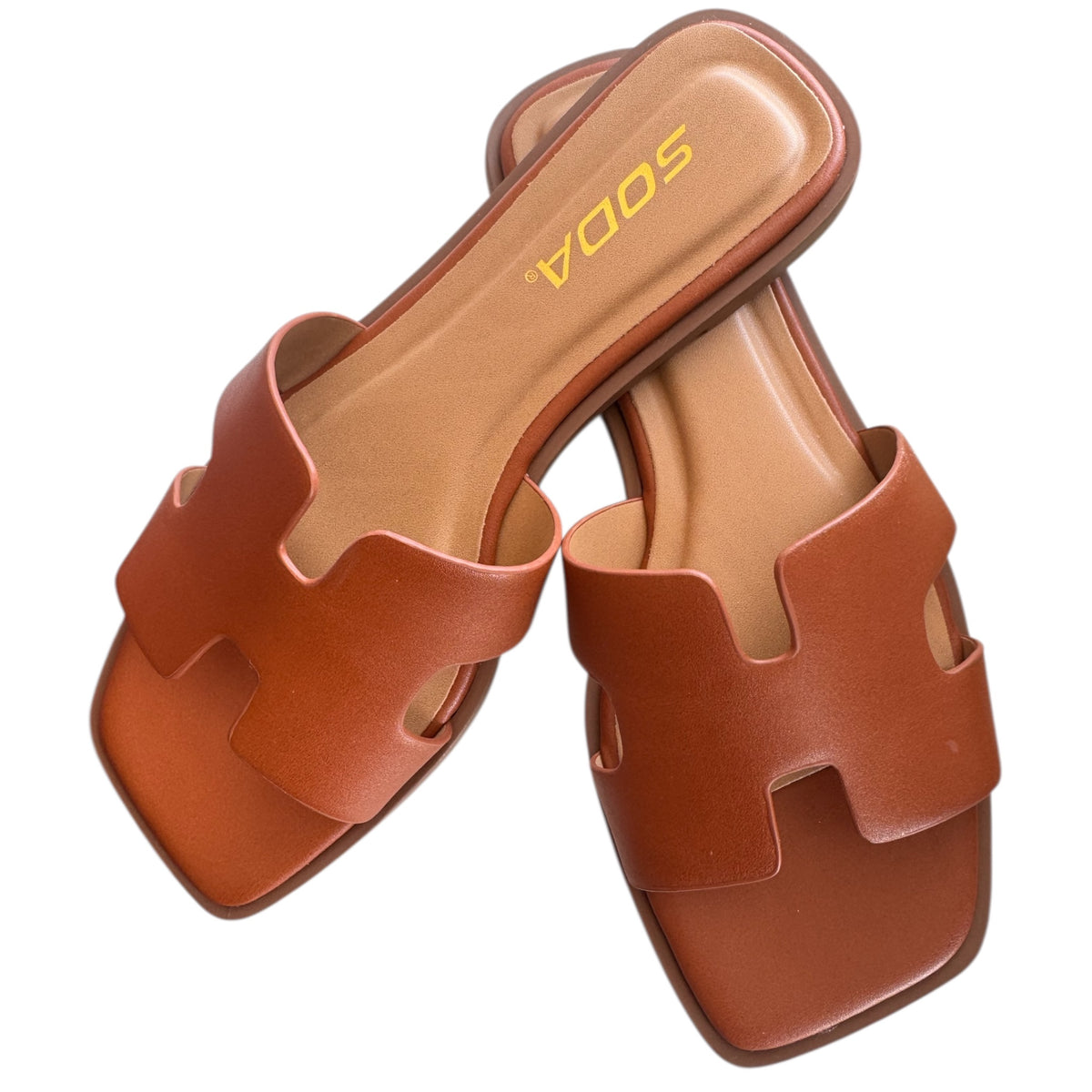 FD Knit Cognac PU Sandal