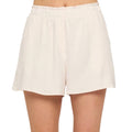 Cream Short Pants