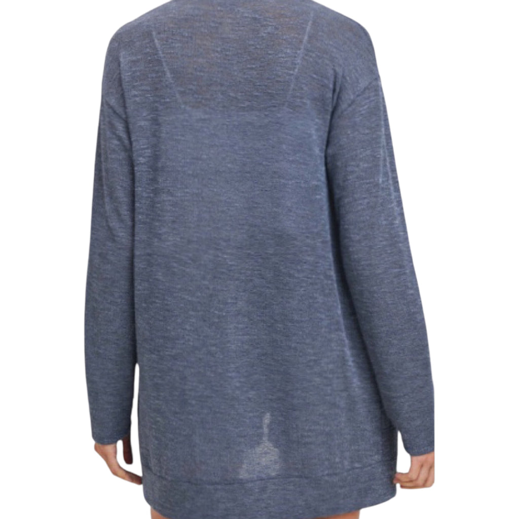 Indigo L/S Open Cardigan