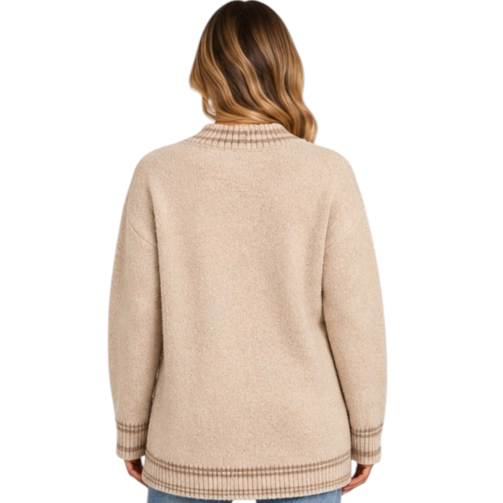 Heathered Island Button Front Cardigan