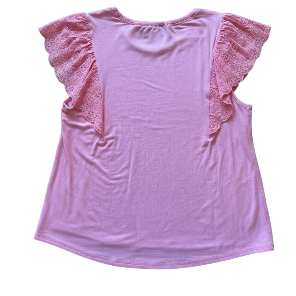 Chelsea & Theodore Pink S/S Top Size XL -RF