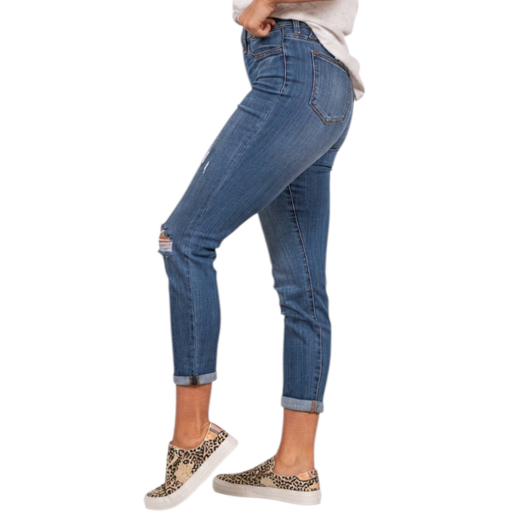 Judy Blue JB88369 M/R Destroyed BF Jegging