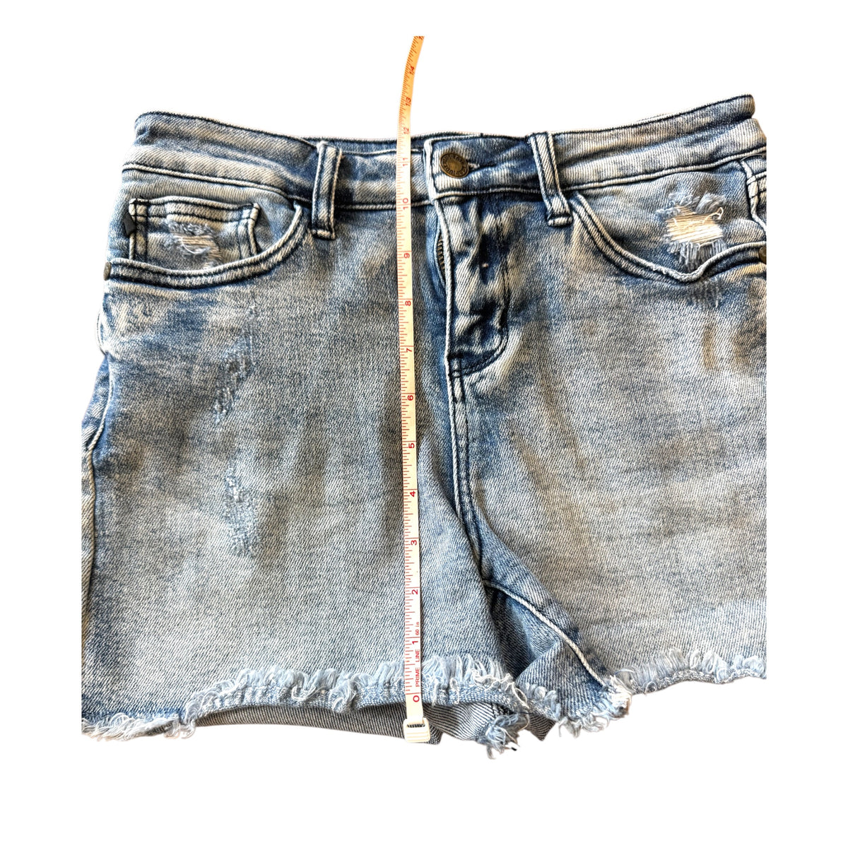 Judy Blue JB150018 Light Wash Denim Shorts Size Small-RF