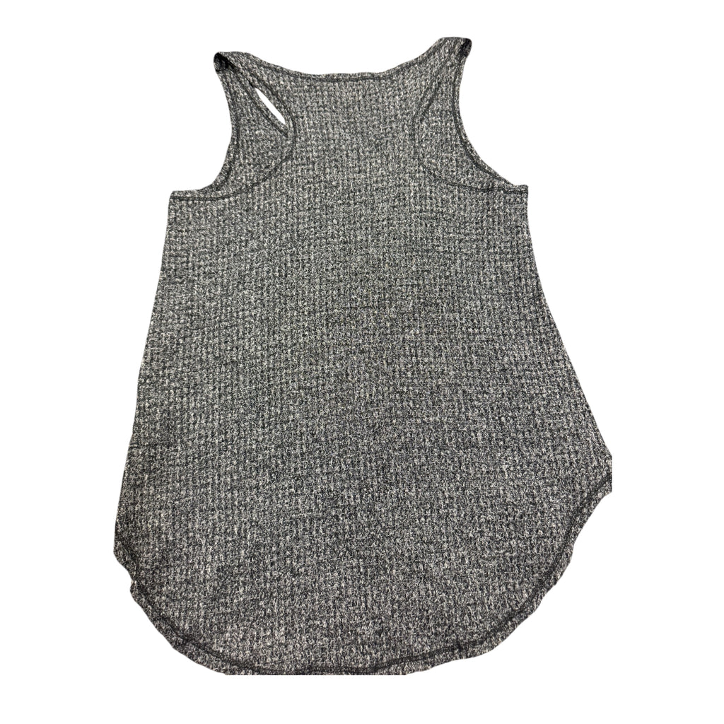 BKE Black Mineral Wash Raw Hem Tank Top Size M-RF