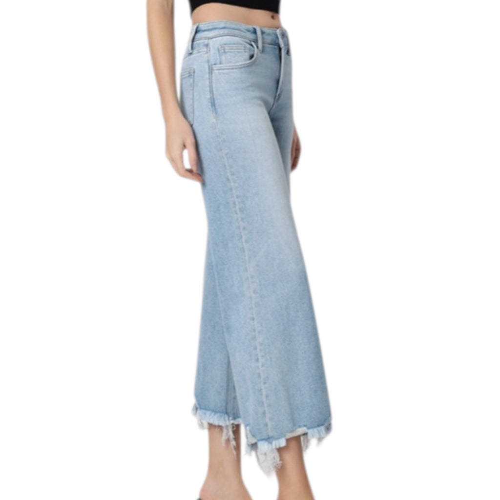 Vervet Mid Rise Crop Wide Leg T7278