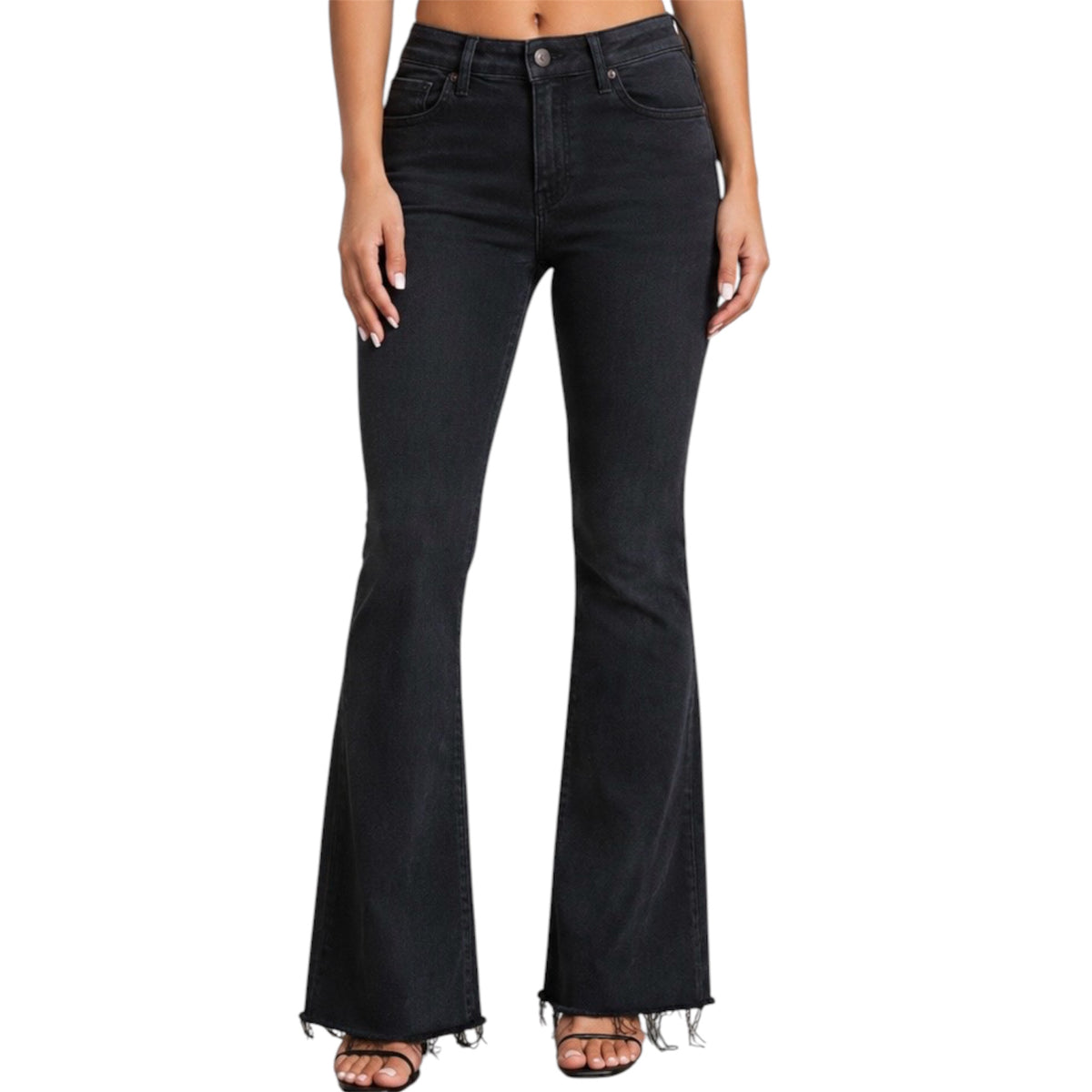 J21 JVP1017 High Rise Black Bootcut Jean