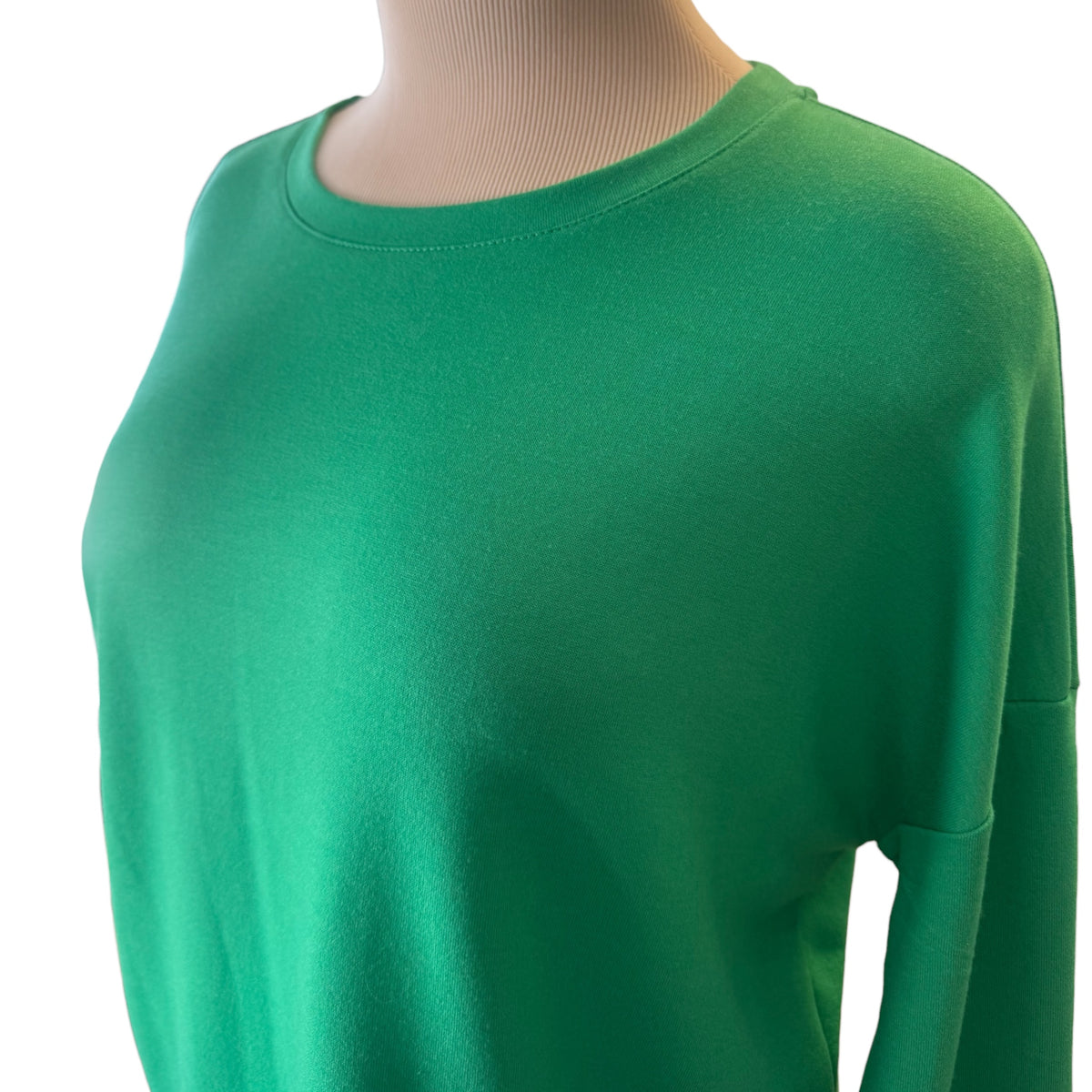 Crown & Ivy Kelly Green 3/4 Sleeve Top Size XS - RF