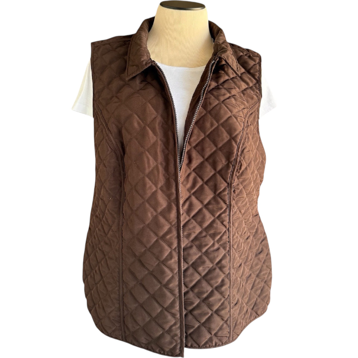 Chocolate Brown Vest Size 2X-RF