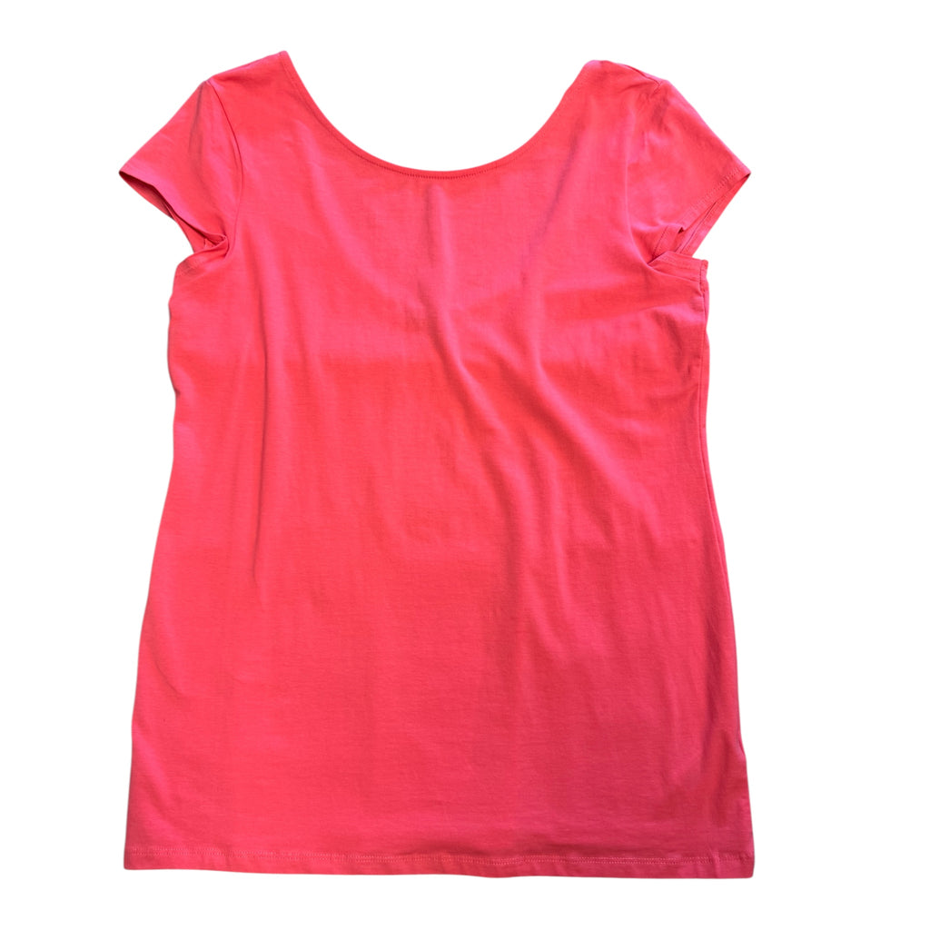 Basic H&M Pink Short Sleeve Top Size Large - RF