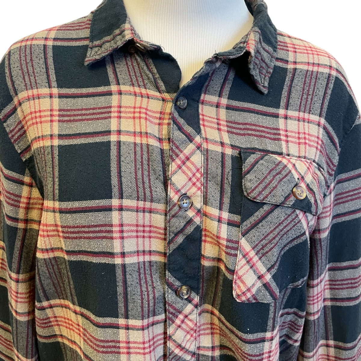 O'Neill Multi-Color Plaid Flannel Size M - RF