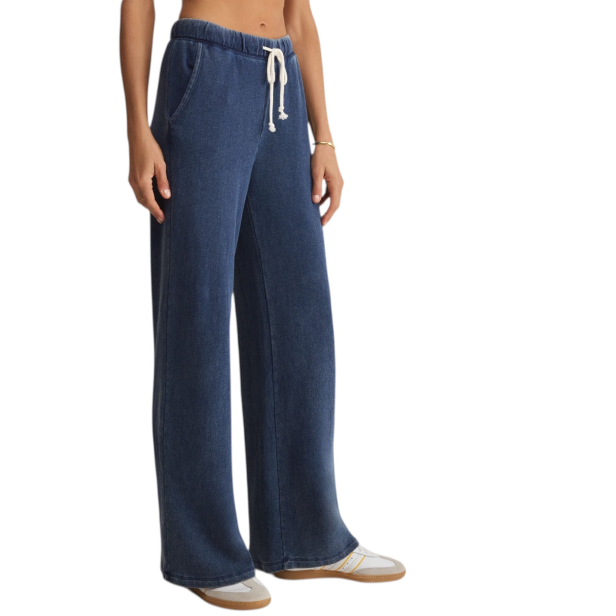 Z Supply Hunter Knit Denim Pant Indigo
