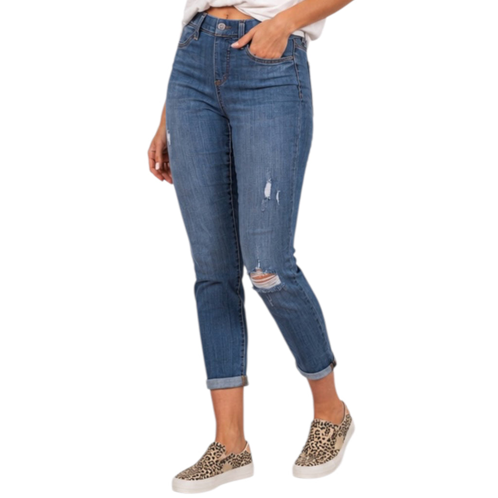 Judy Blue JB88369 M/R Destroyed BF Jegging
