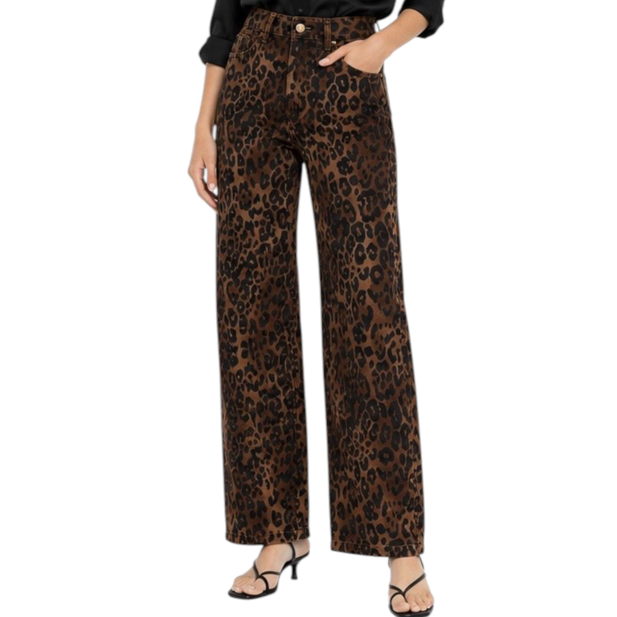 oneso OSW5028 Coffee H/R Relax Straight Leopard