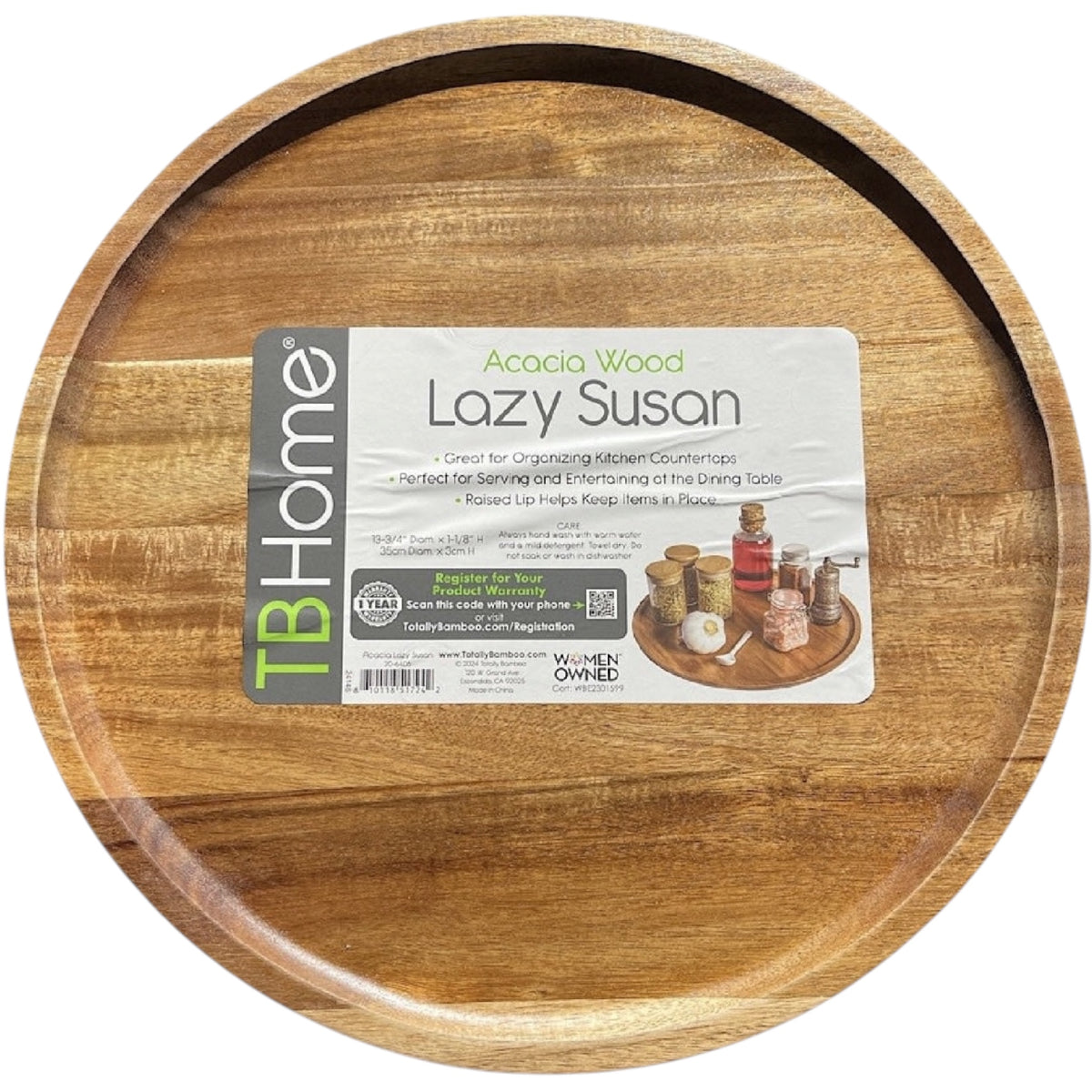 Acacia Wood Lazy Susan Turntable