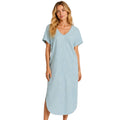 Z Supply Leia Slub Midi Dress Light Turquoise
