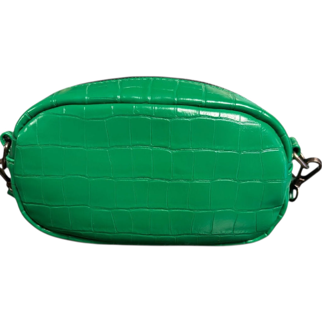 Montana West Kelly Green Crocodile Print Crossbody Bag