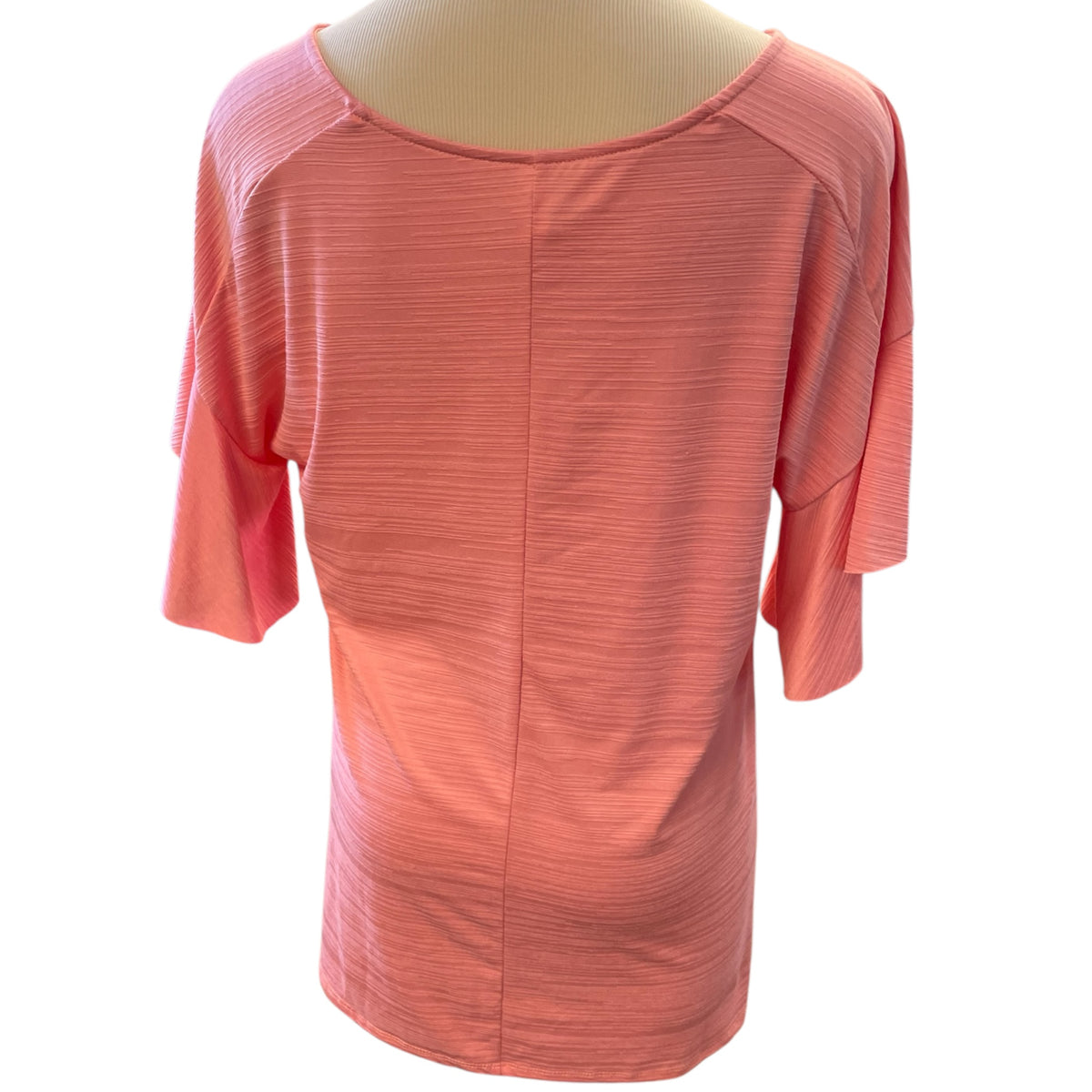 Yee Light Coral Flutter Sleeve Blouse Size M - RF