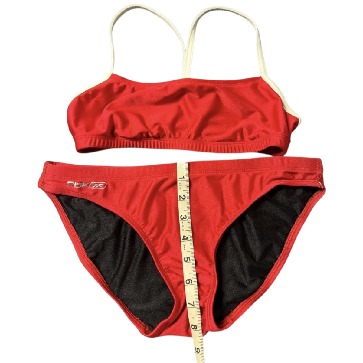 REEBOK Red 2 Piece Bikini Size 6-RF