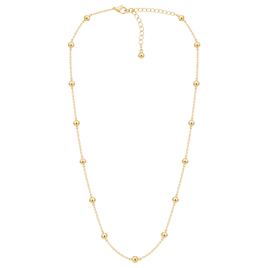 MX Gold Bead Chain Necklace