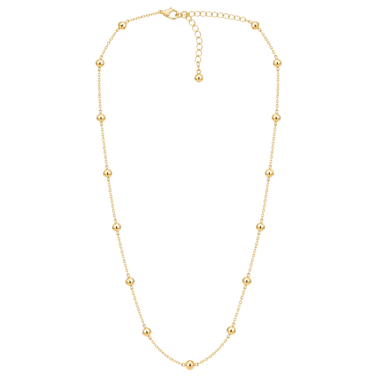 MX Gold Bead Chain Necklace