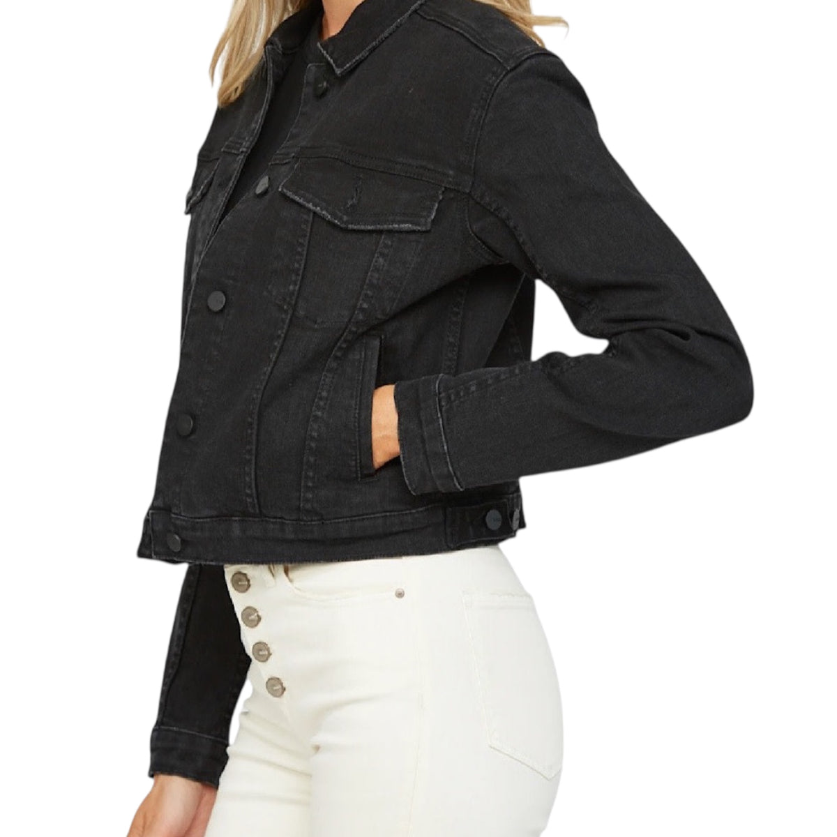 MICA MDP-J3011BK Black Denim Jacket