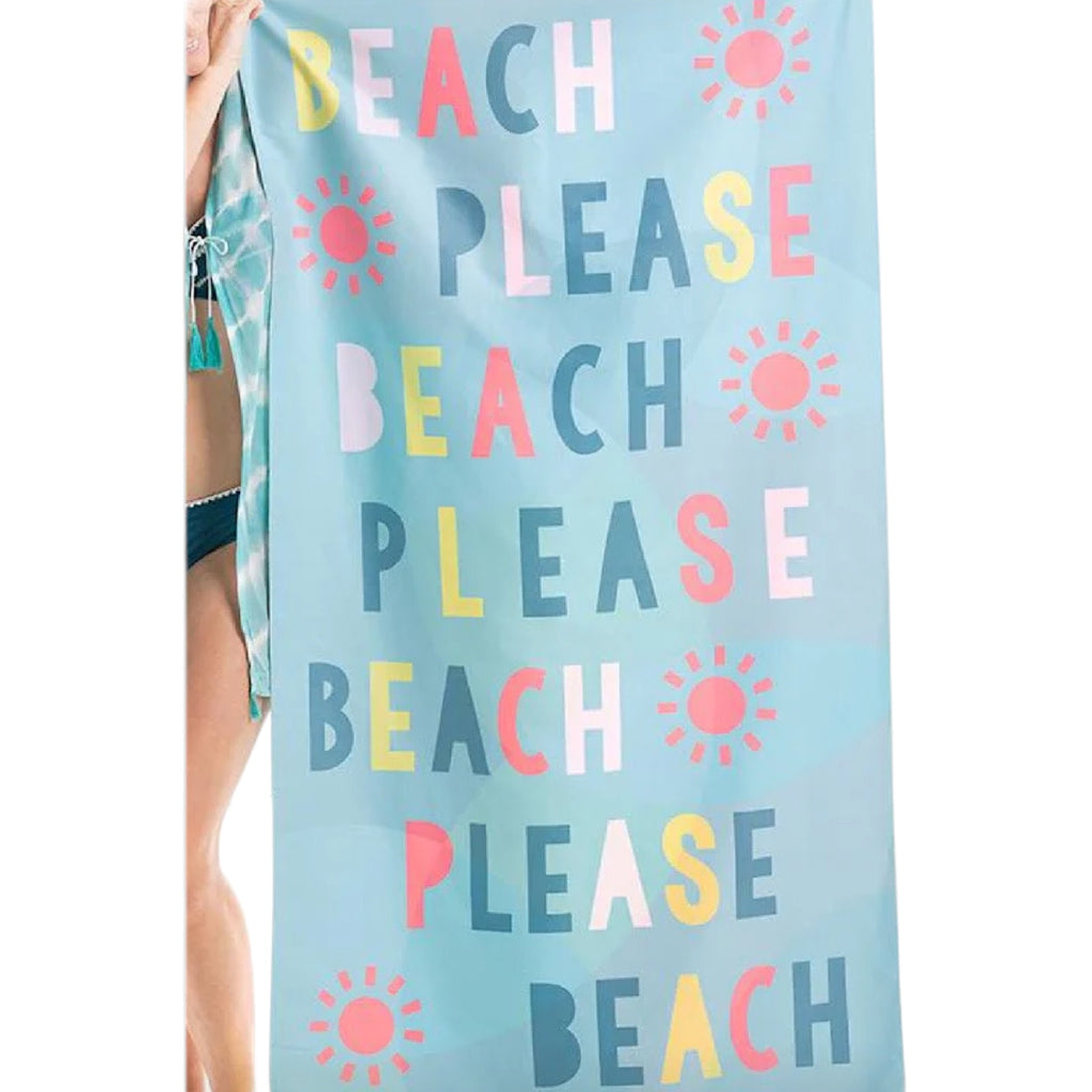 Beach Please Quick Dry Beach Towel