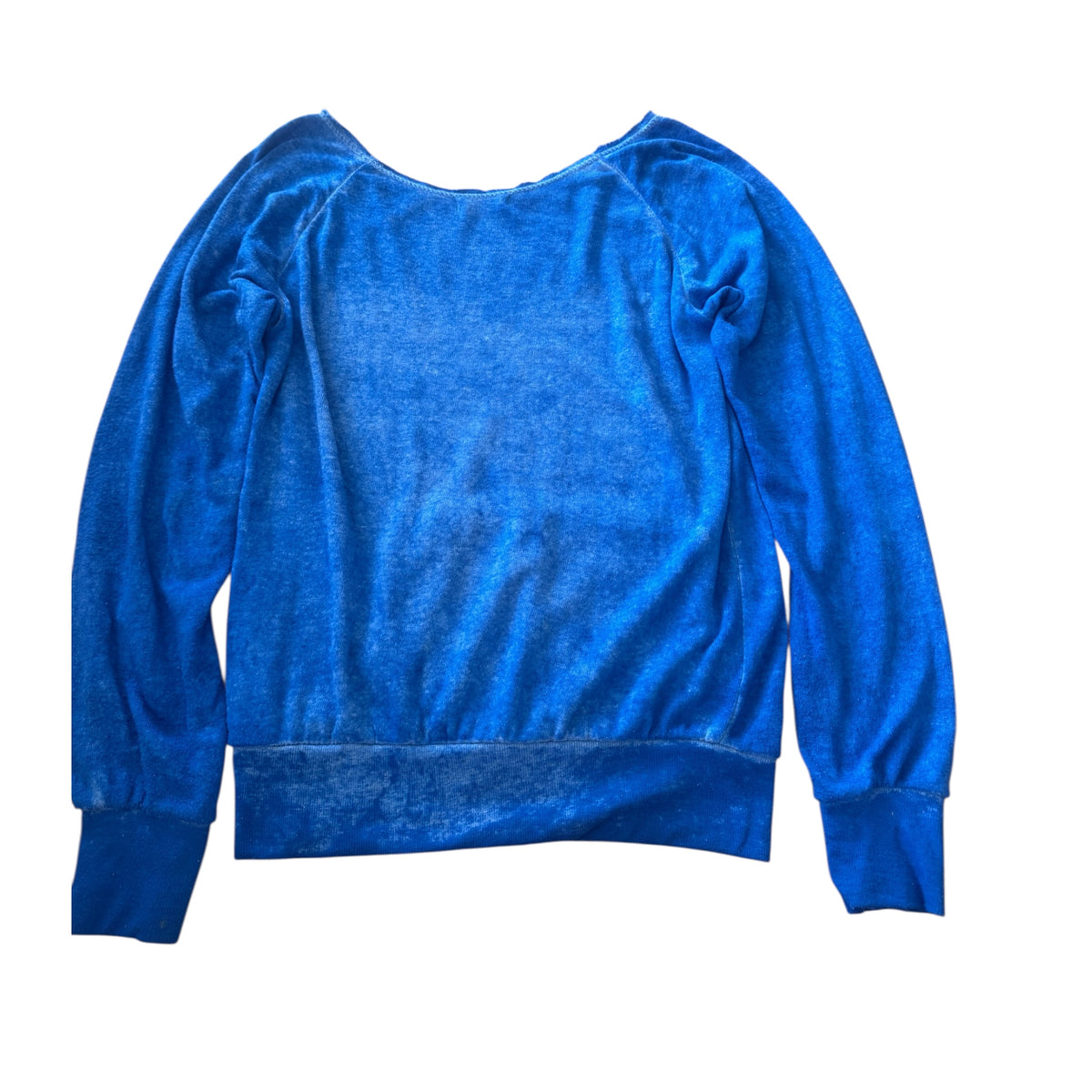 Ocean Drive Royal Blue Long Sleeve Top Size Small - RF