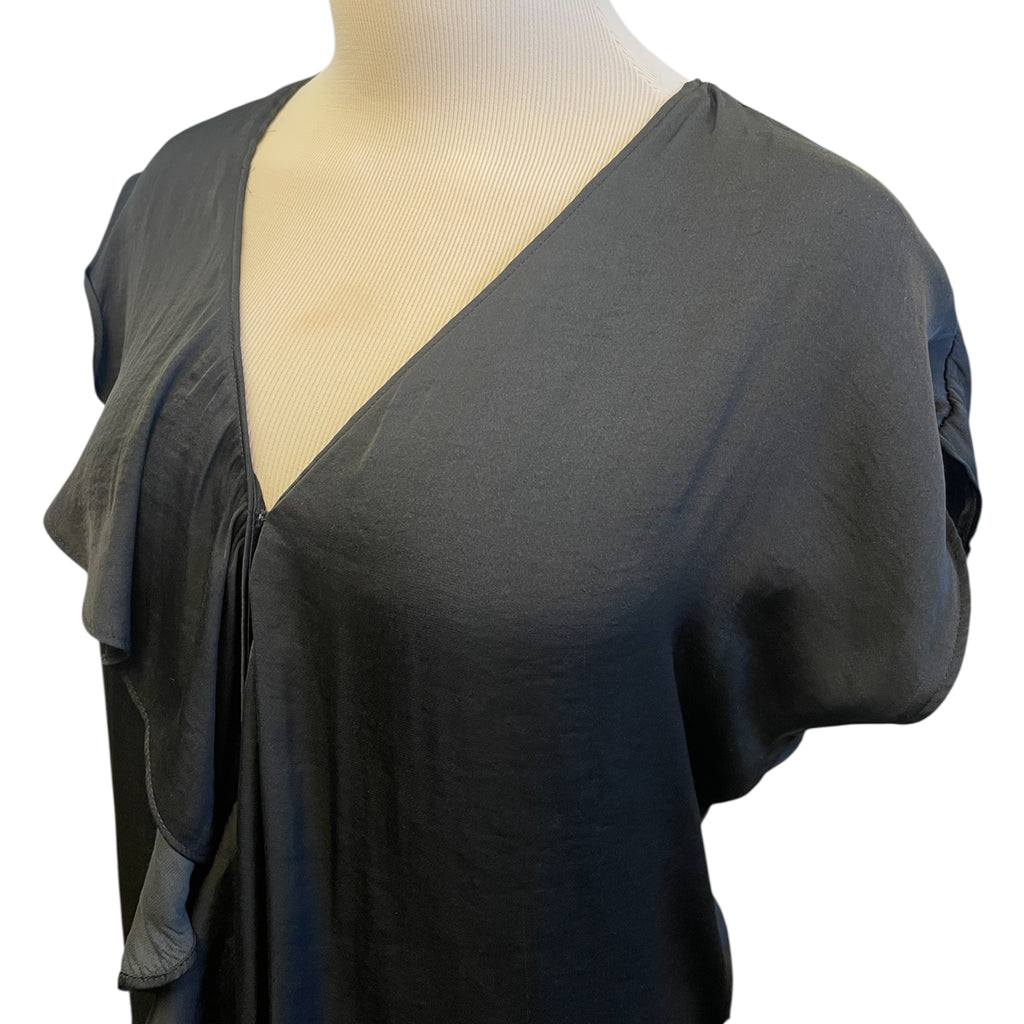 Naked Zebra Black Sleeveless Blouse Size Small - RF