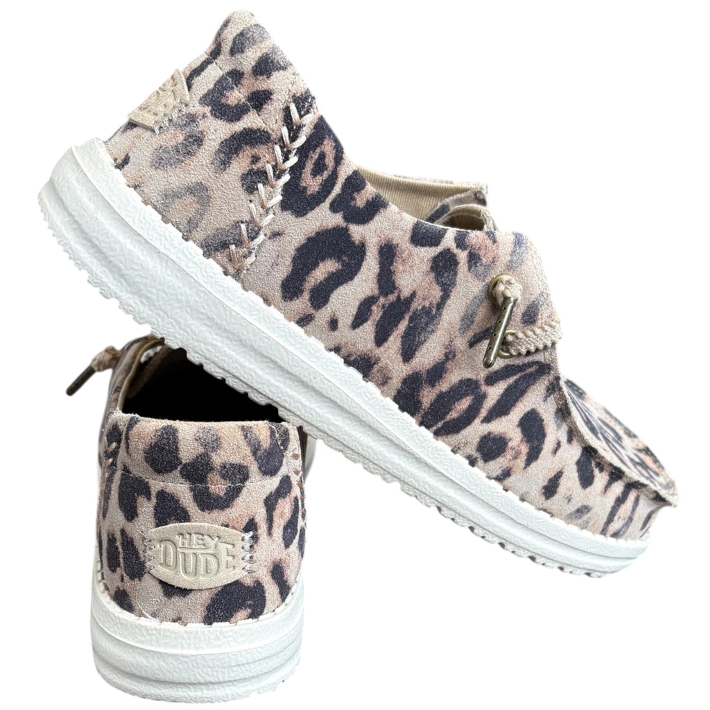 Hey Dude Wendy Craft Suede Taupe Leopard