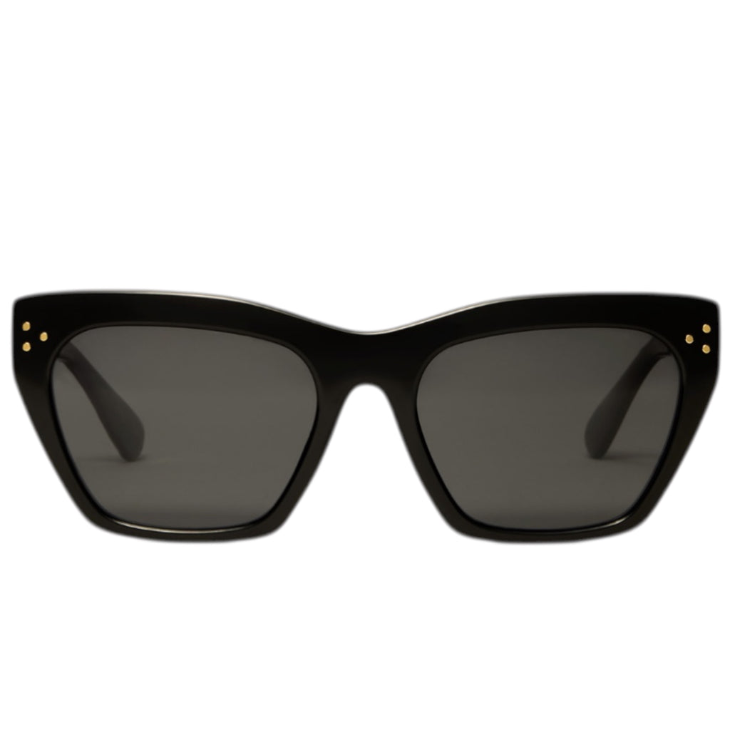 Z Supply Park Ave Polished Black-Grey Polarized Sunglasses