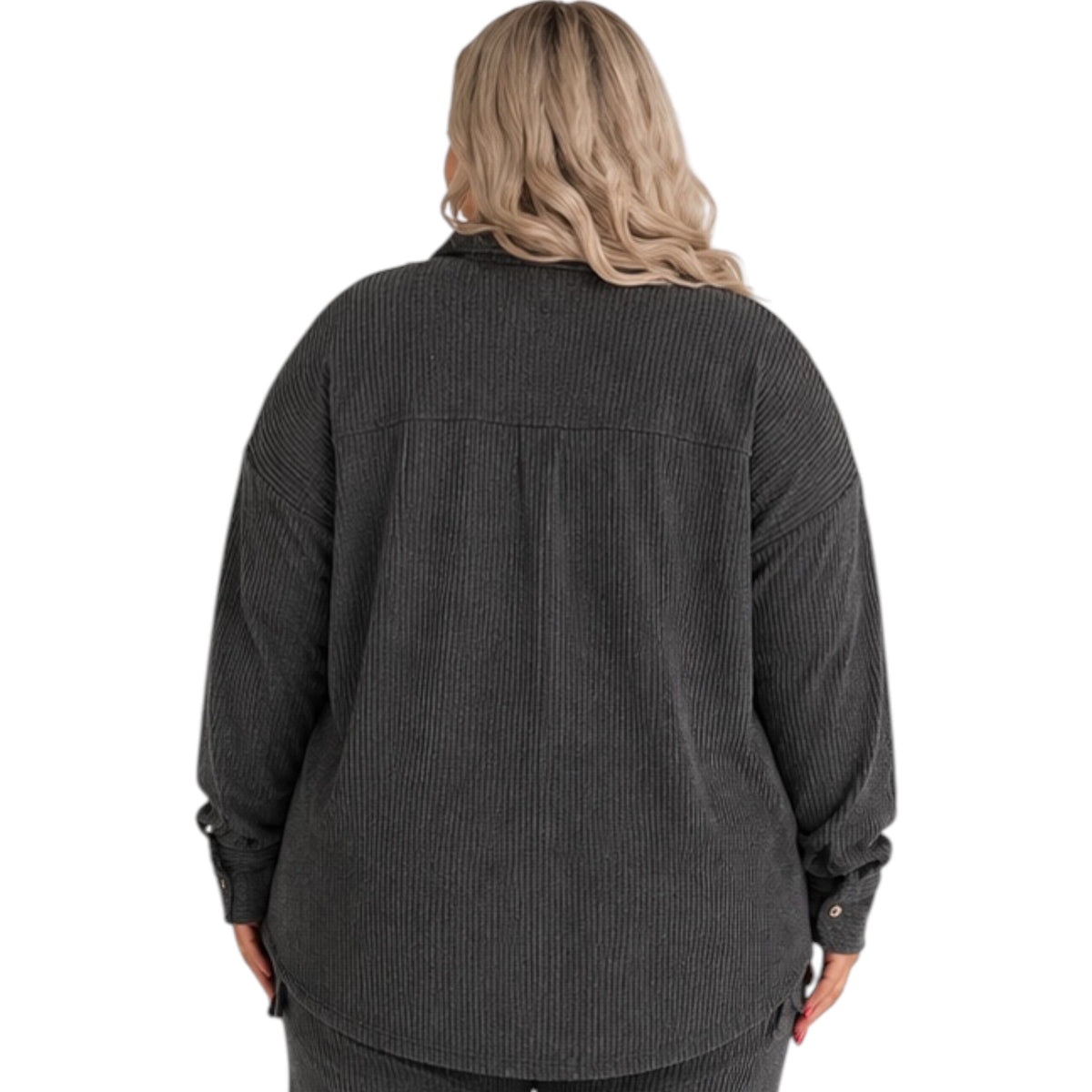 Plus Charcoal Classic Oversized Jacket
