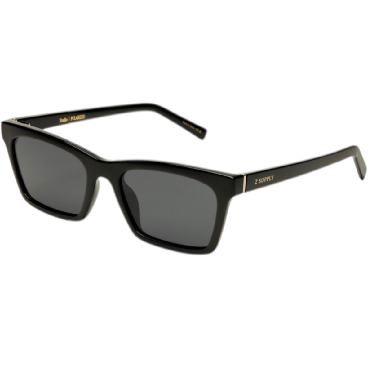 Z Supply Studio Polished Black-Grey Polarized Sunglasses
