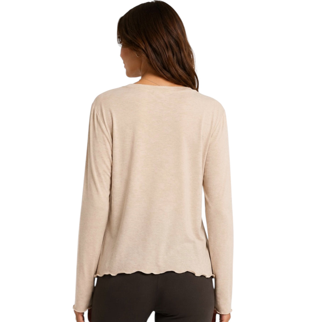 Z Supply Hometown LS Top Heather Linen
