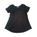 Andrea By Unit Black Basic Tee with Chest Pocket Size S-RF