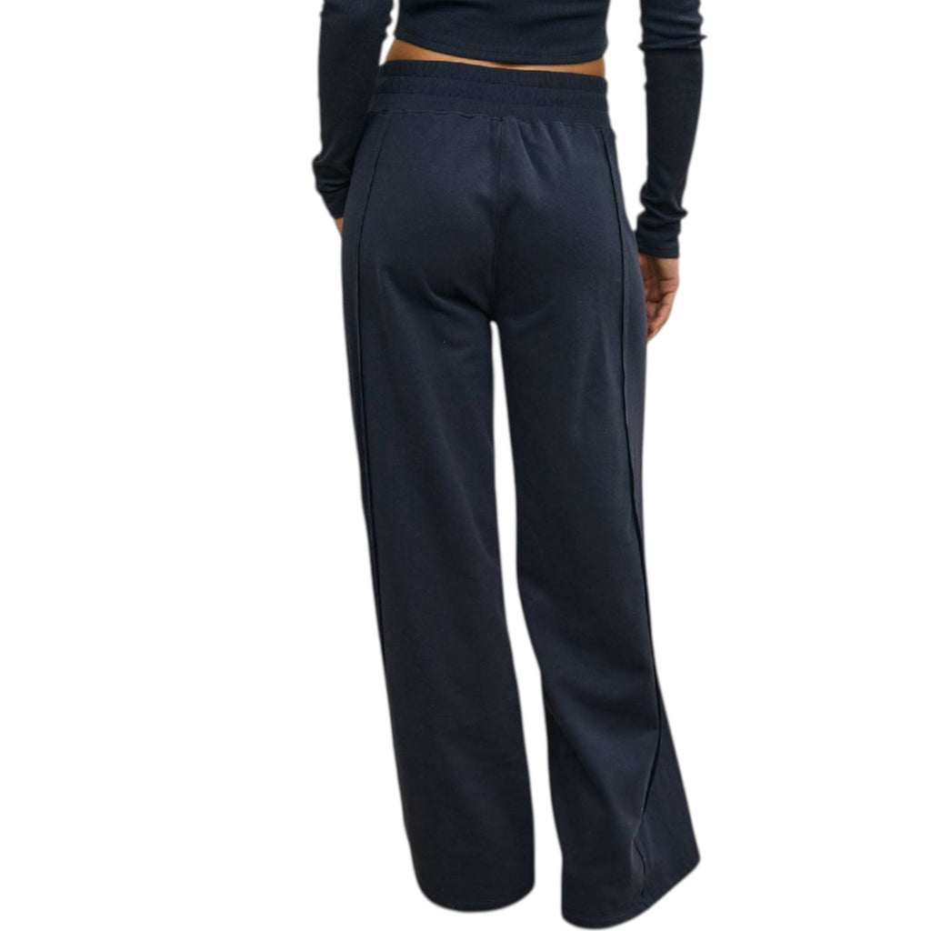 Navy Side Panel Knit Lounge Pants