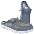 Hey Dude Wally Slip Stretch Canvas Grey