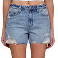 HD4316-ML Distressed High Rise Shorts