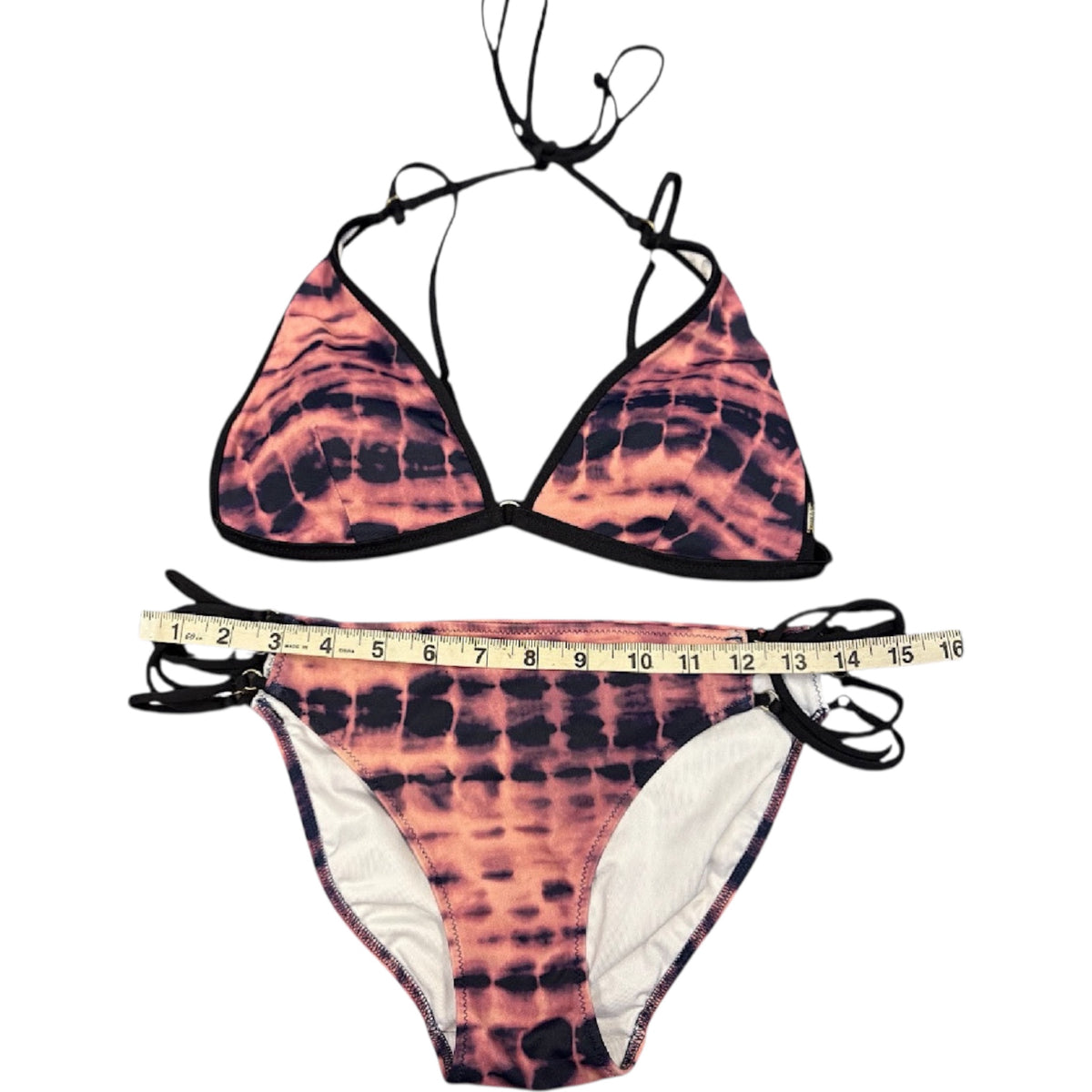 Victoria's Secret Multi Tortoise Shell Print Two Piece Bikini Size M-RF