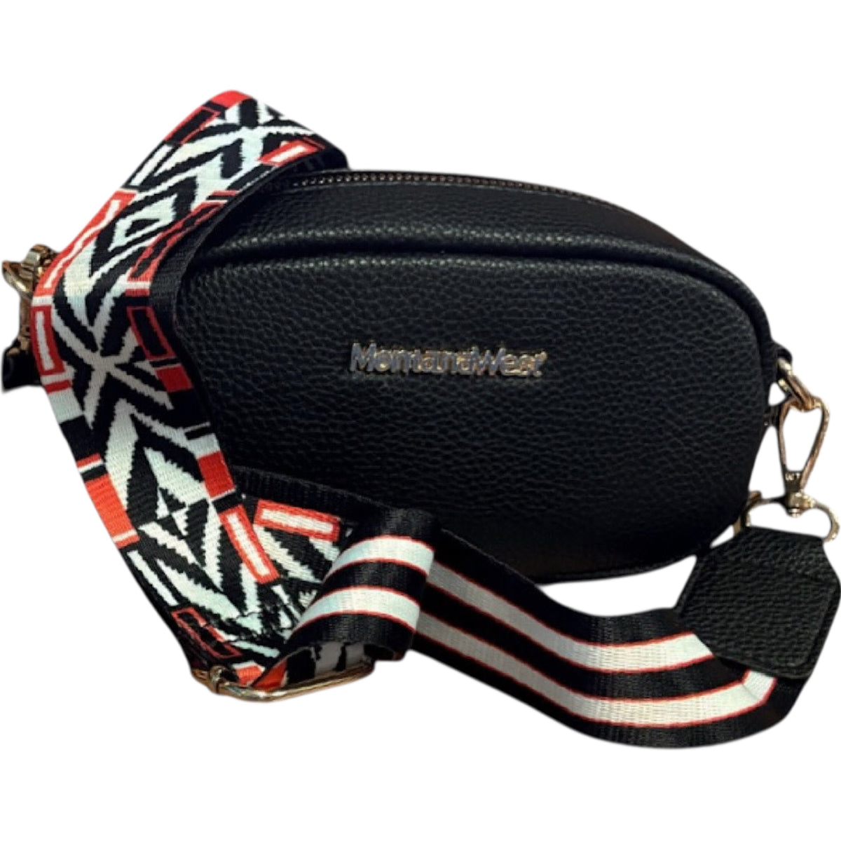 Montana West Black Textured Crossbody Bag