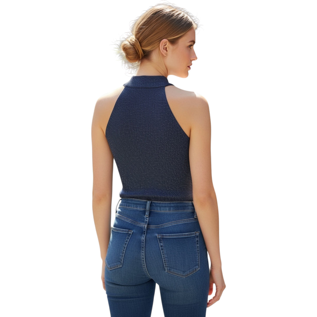Midnight Lurex Genevieve Sweater