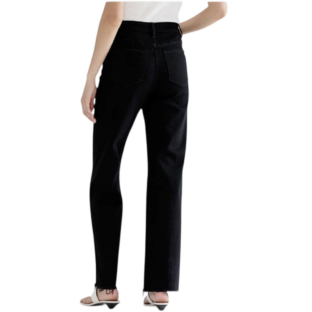 MICA MDP-W3251BK High Rise Slim Wide W/ Raw Hem