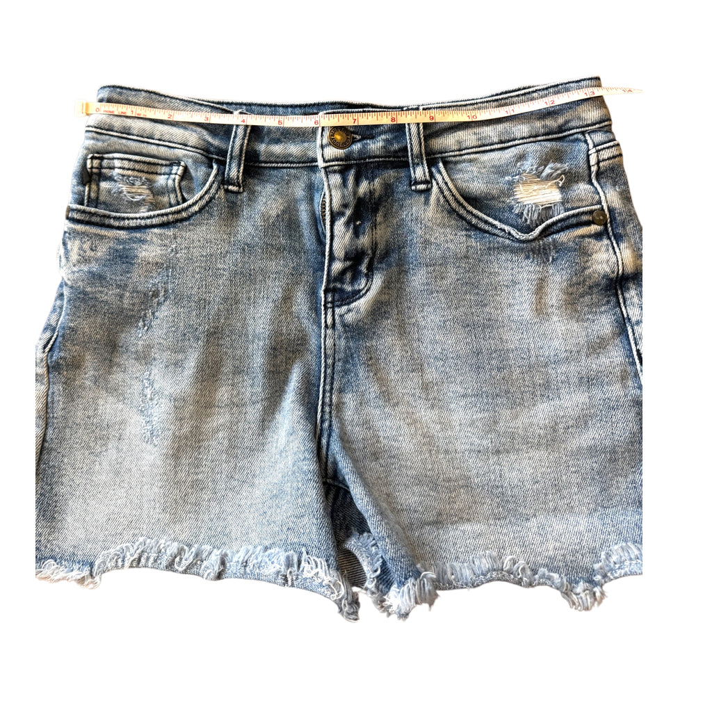 Judy Blue JB150018 Light Wash Denim Shorts Size Small-RF