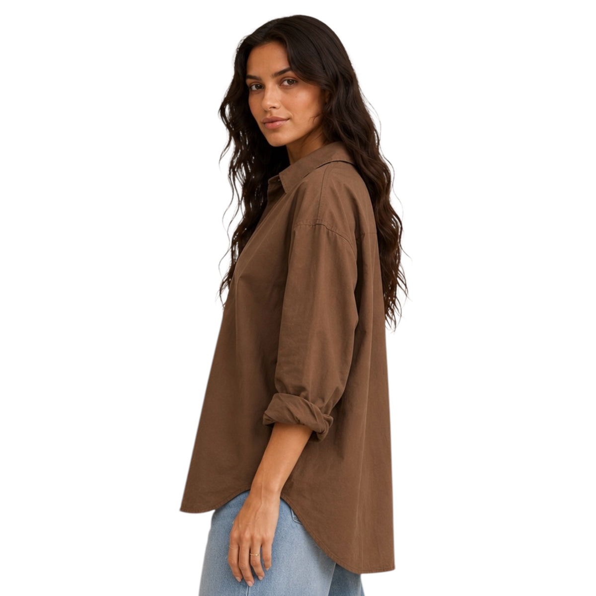 Z Supply Elevated Poplin Shirt Palo Santo