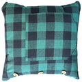 Green Plaid Decorative Pillow