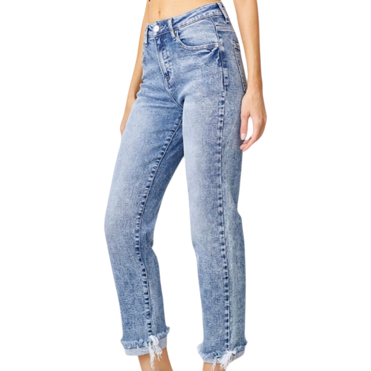 Risen Mid Rise Girlfriend Jeans RDP5313