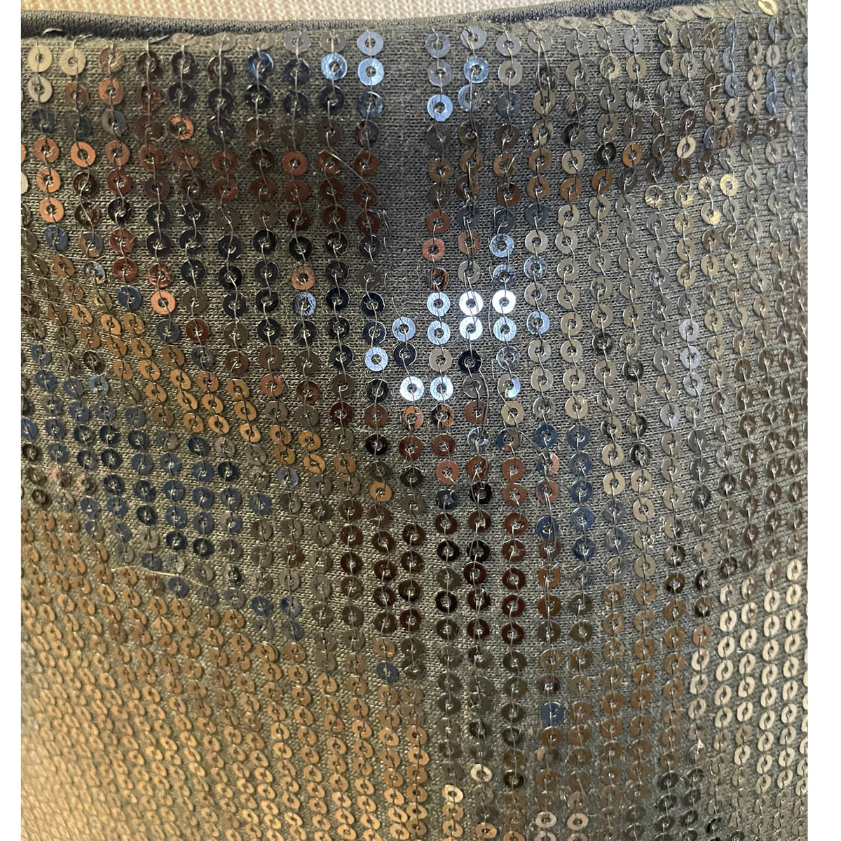 Time and Tru Black Sequin Midi Skirt Size XL - RF