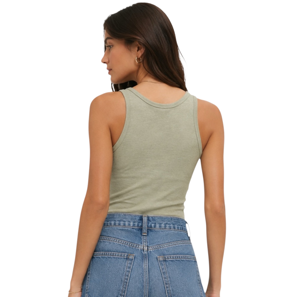 Z Supply Classic Slub Scoop Tank Bay Leaf