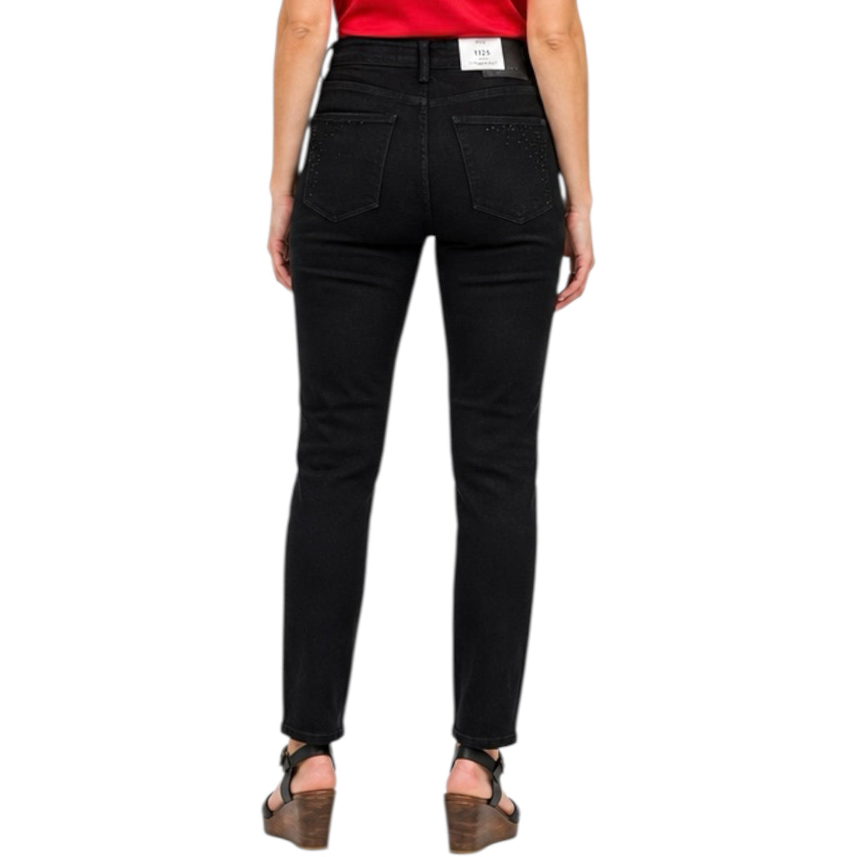 Judy Blue JB88809 Black H/W Rhinestone Embellishment Slim Jeans